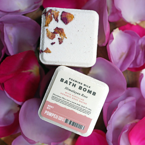 Himalayan Rose Foaming Milk Bath Bomb