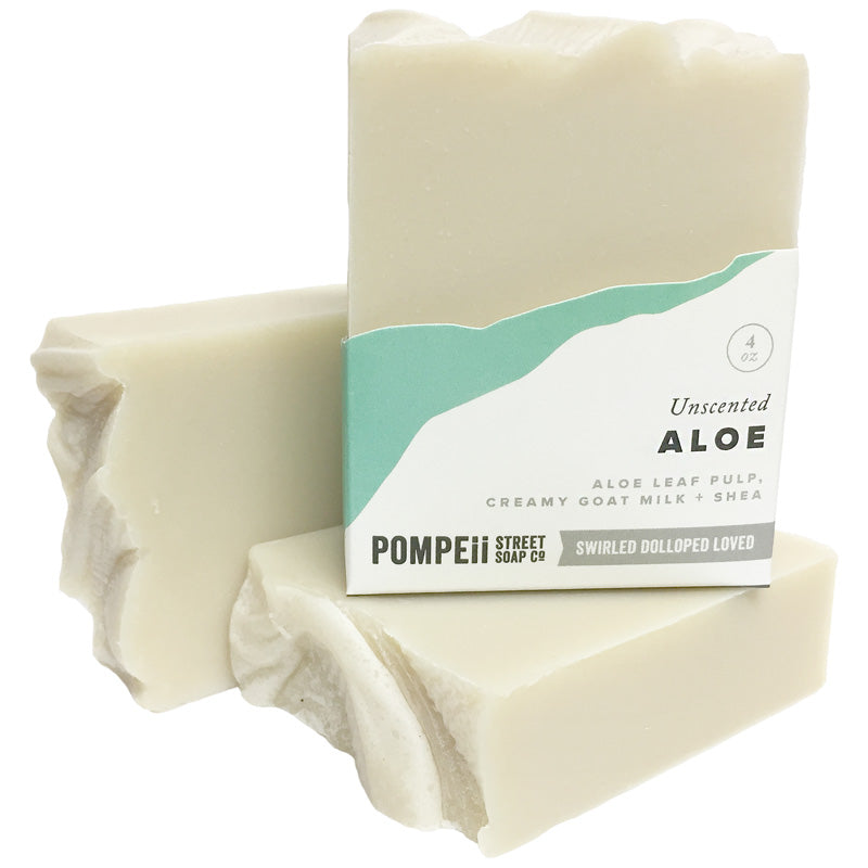 Unscented Aloe Soap Bar – Pompeii Street Soap Co