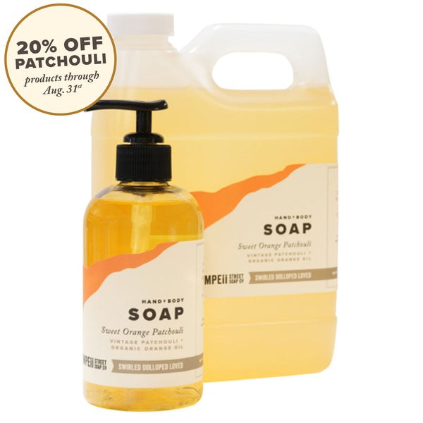 Sweet Orange Patchouli Liquid Soap