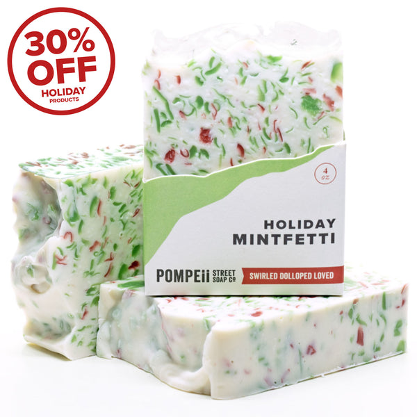 Holiday Peppermint (Mintfetti) Soap Bar