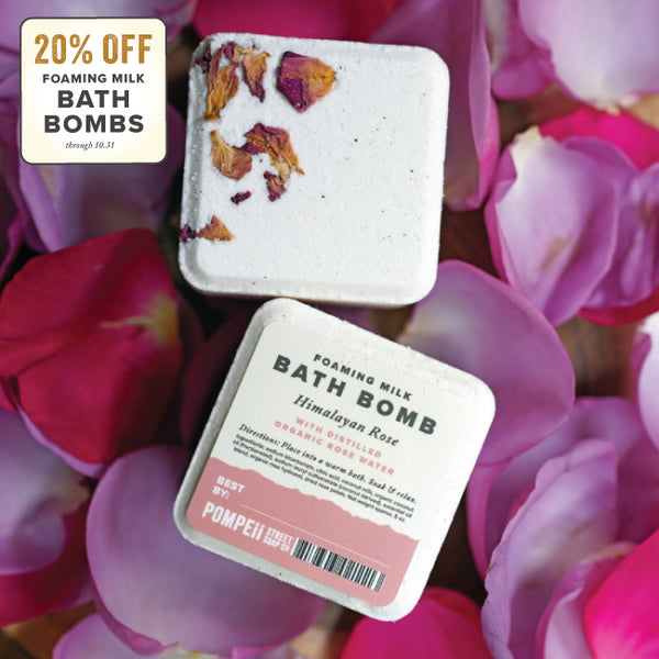 Himalayan Rose Foaming Milk Bath Bomb