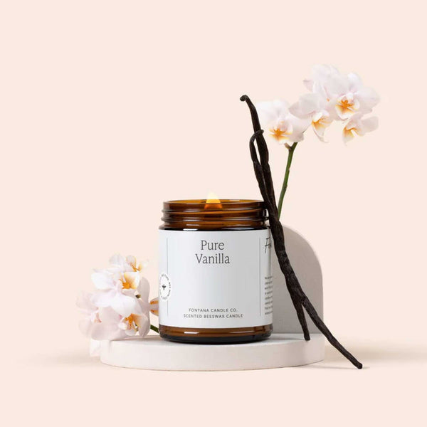 Pure Vanilla Beeswax Candle