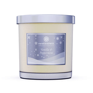 Vanilla & Peppermint Holiday Aromatherapy Spa Candle