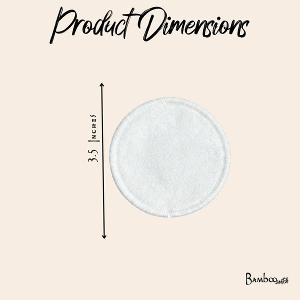 Reusable Bamboo Cotton Facial Rounds (Set of 10)
