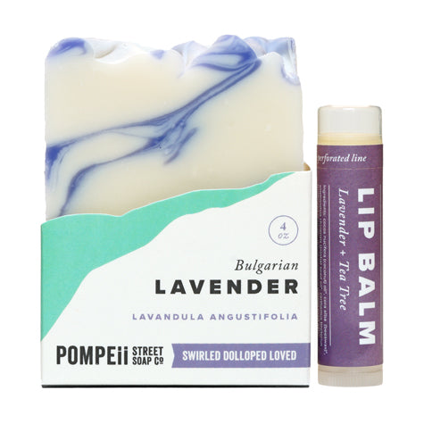 Lavender Soap Bar + Lip Balm