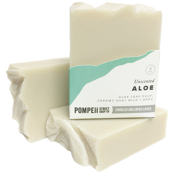 Unscented Aloe Soap Bar – Pompeii Street Soap Co.